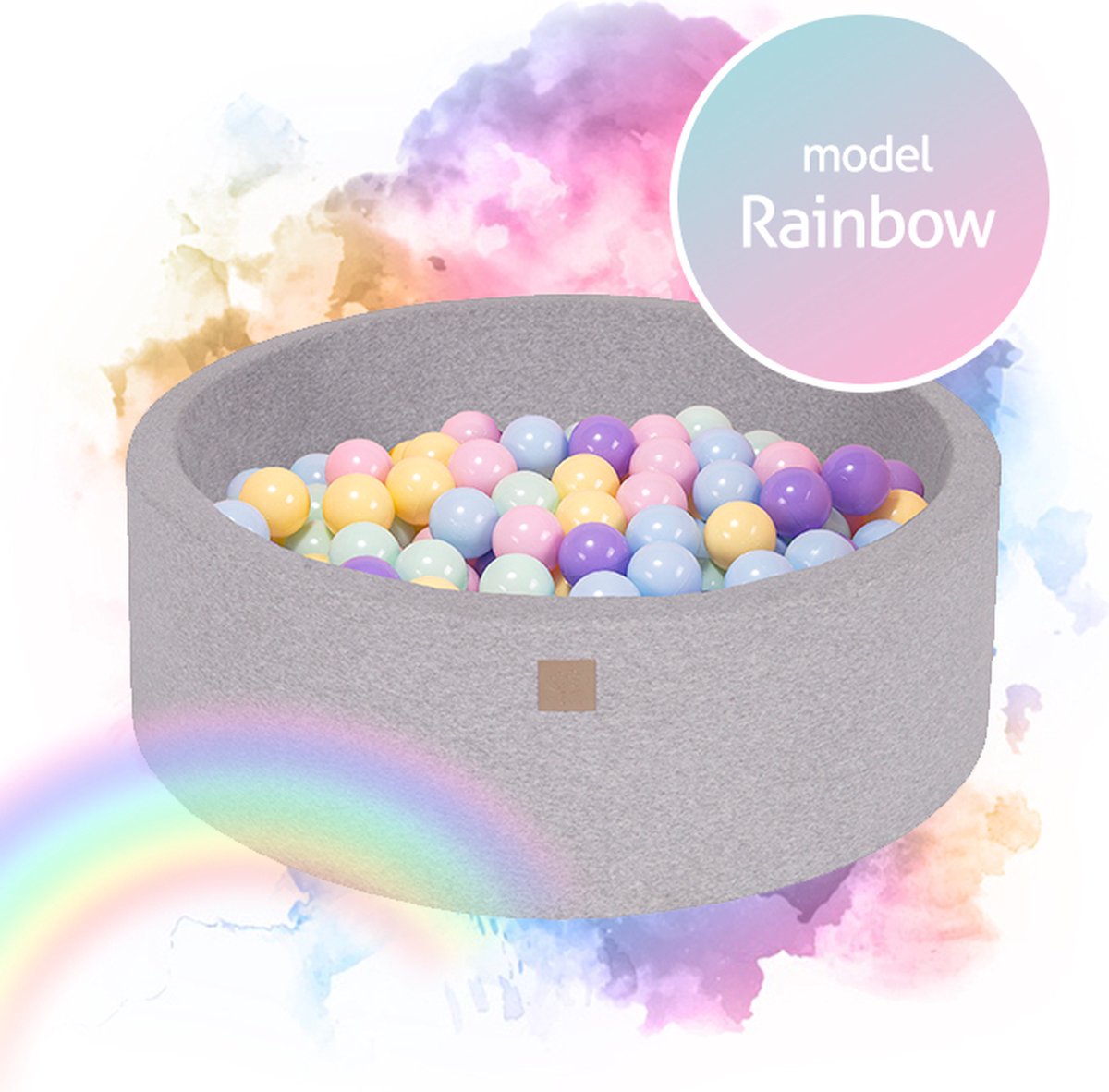 Rainbow set ballenbak 30cm incl. 250 ballen |  